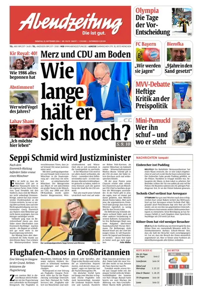 Abendzeitung München 2026-09-22